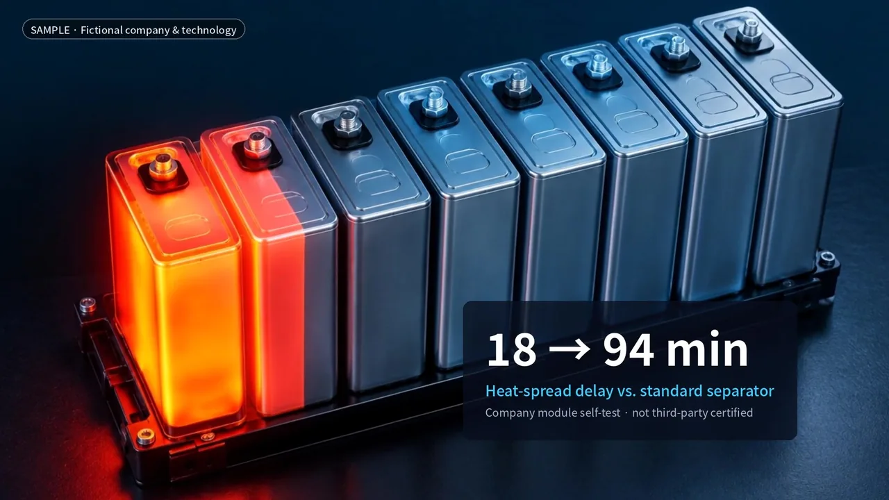 A frame from the ThermalGate sample technology film · explainer “Fire stops here”